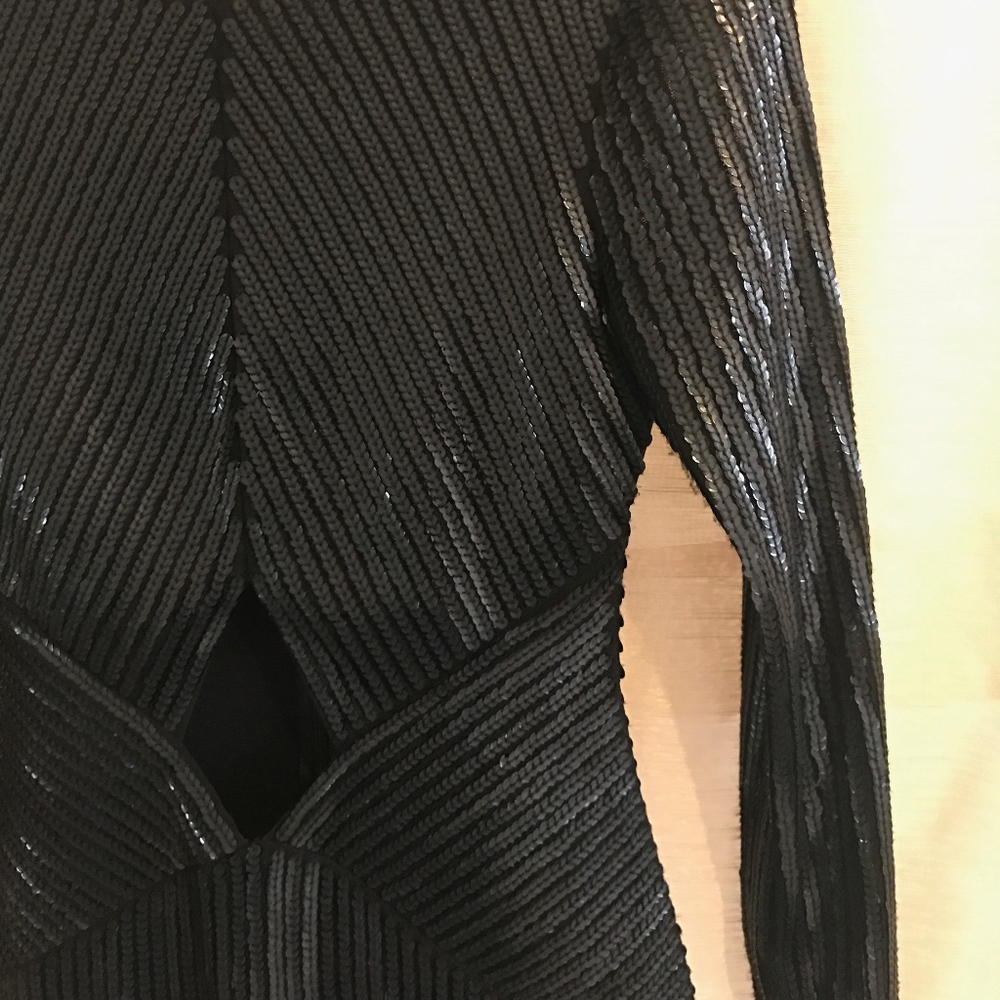 Express Black Sequin Dress